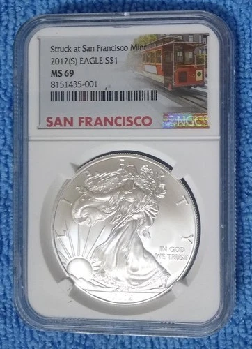 ✪  2012 S AMERICAN SILVER EAGLE - ✪ MS-69   ◢  TRUSTED ✪ 99.9% SILVER