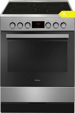 Amica Standherd 60cm Edelstahl Glaskeramikkochfeld Umluft Timer 65l