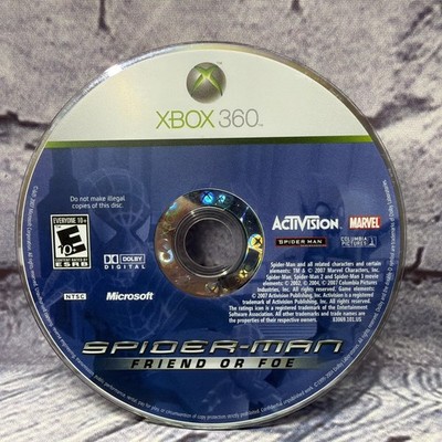 Spider-Man: Friend or Foe; Loose Disks Only (Microsoft Xbox 360, 2007) Tested