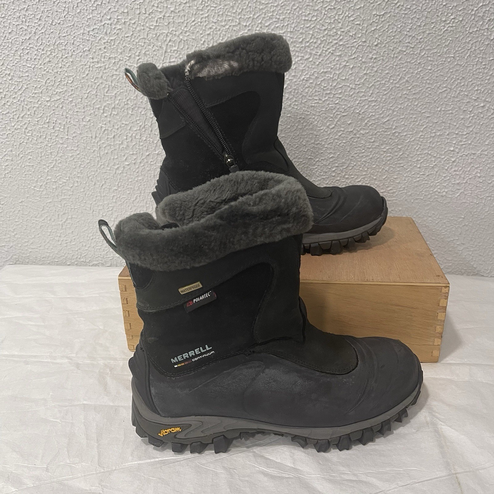 SAOLA Merrell Continuum Scarponi da Escursionismo Impermeabili Polartec Suola Vibram Donna Taglia 7