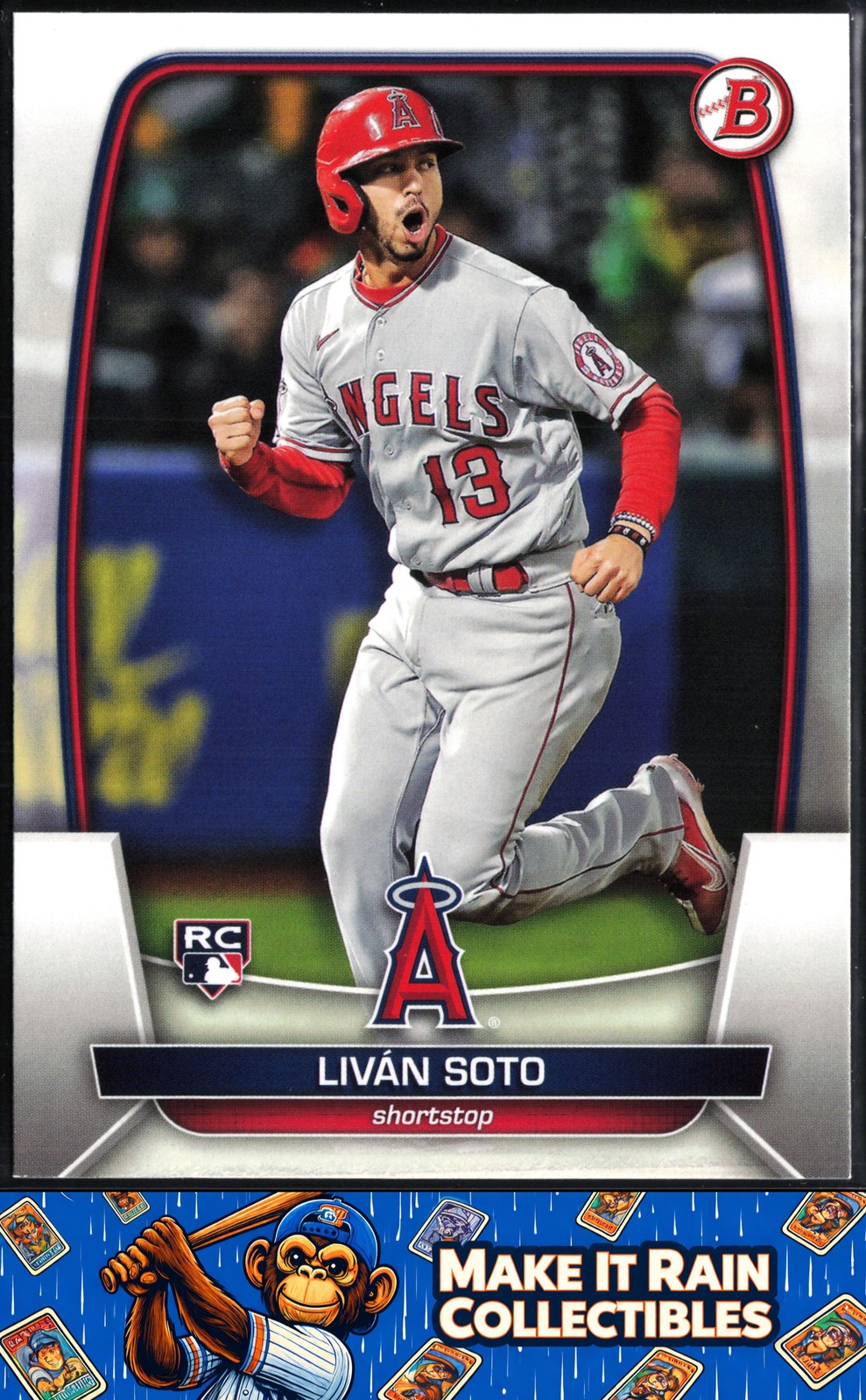 Livan Soto 2023 Bowman #46 Los Angeles Angels Rookie RC