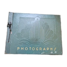 Antique Album of 165 Early Postcards, Colored, Photo, Early Ship, 1905-1940 ish