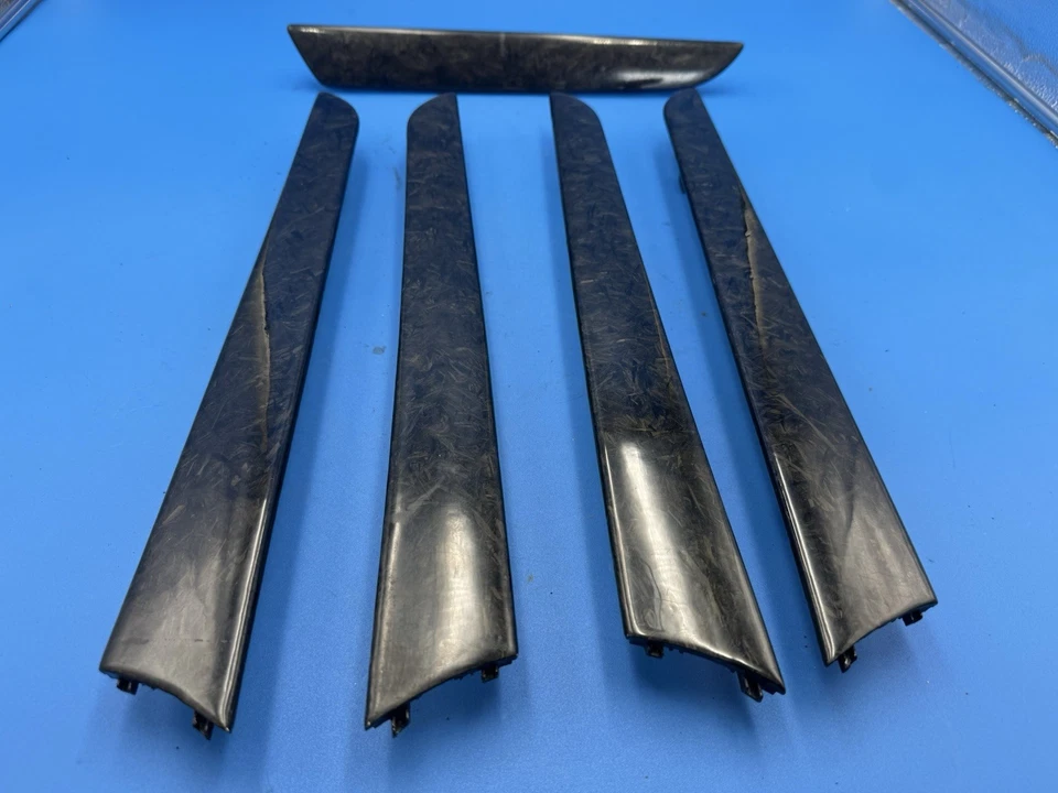 10-16 AUDI A4 S4 painéis internos de fibra de carbono porta e conjunto de acabamento de painel fabricante de equipamento original - Imagem 3 de 4