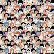 Children of the World - 1 yard price! - Continuous yards available.