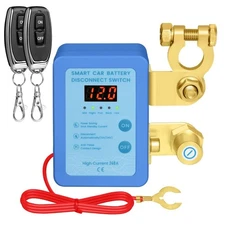 Kill Switch for Car,12V 240A Remote Battery Disconnect Smart Voltage,... 
