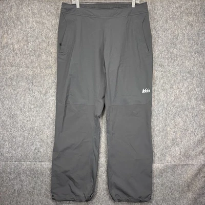 REI Elements E1 wasserdichte Hose Herren Large x 32 grau Regen Schnee Gorpcore Shell - Bild 1 von 4