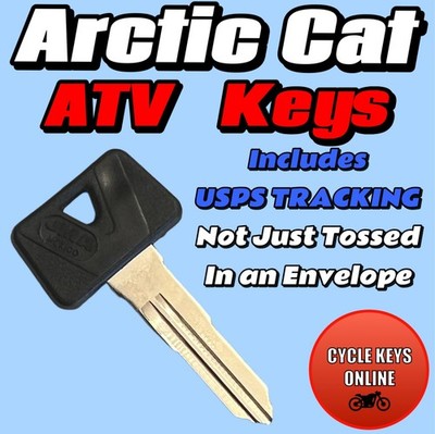 Arctic Cat ATV spare replacement keys Cut by Code key codes C59610-C69097