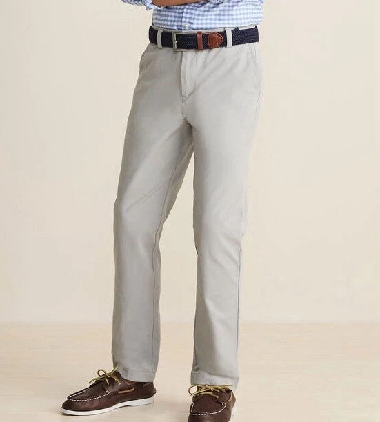 Pantalón chino de golf gris preppy Vineyard Vines Performance para niños talla 16 3p001152 Foto 3 de 4