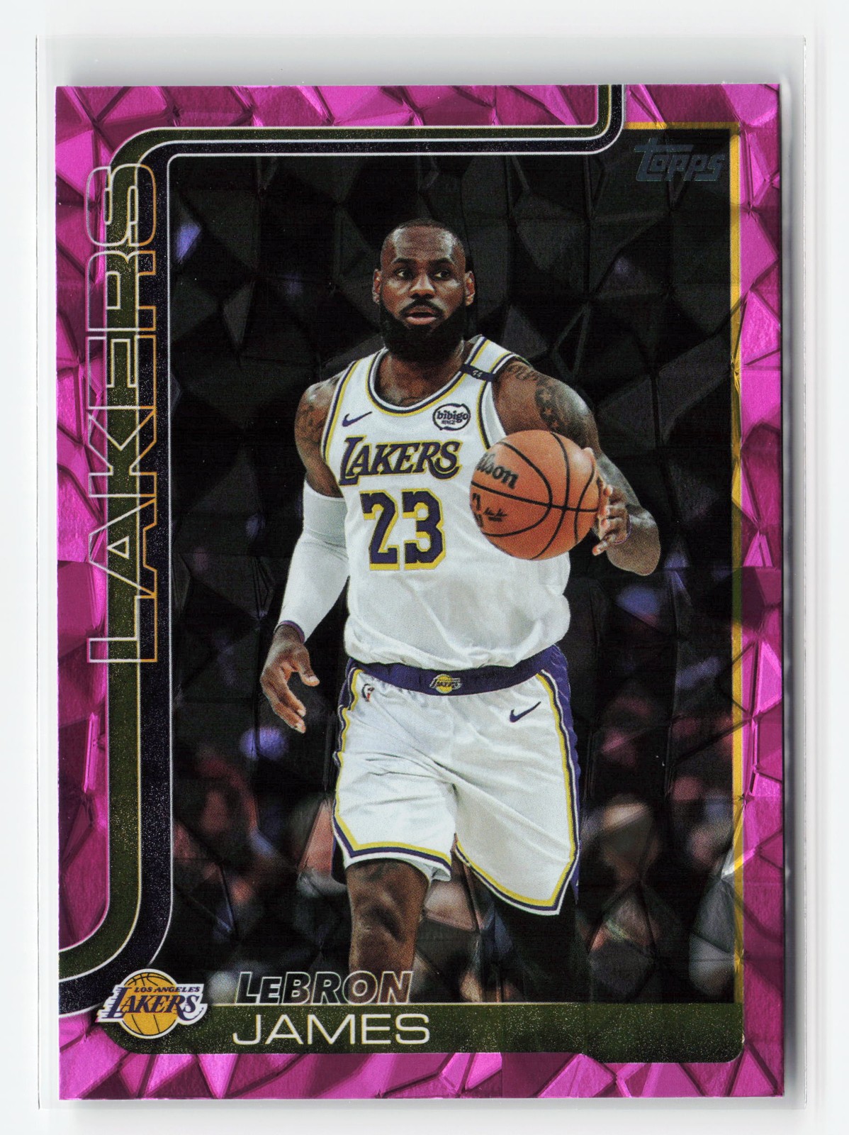 LEBRON JAMES #150 2025-26 TOPPS LAKERS PINK DIAMANTE