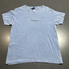 Vintage Reebok Blue T-shirt Size Medium 90s grunge Made in USA