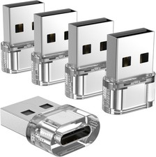 USB to USB C Adapter 5 Pack,USB C Female to A Male Charger Converter Compatible