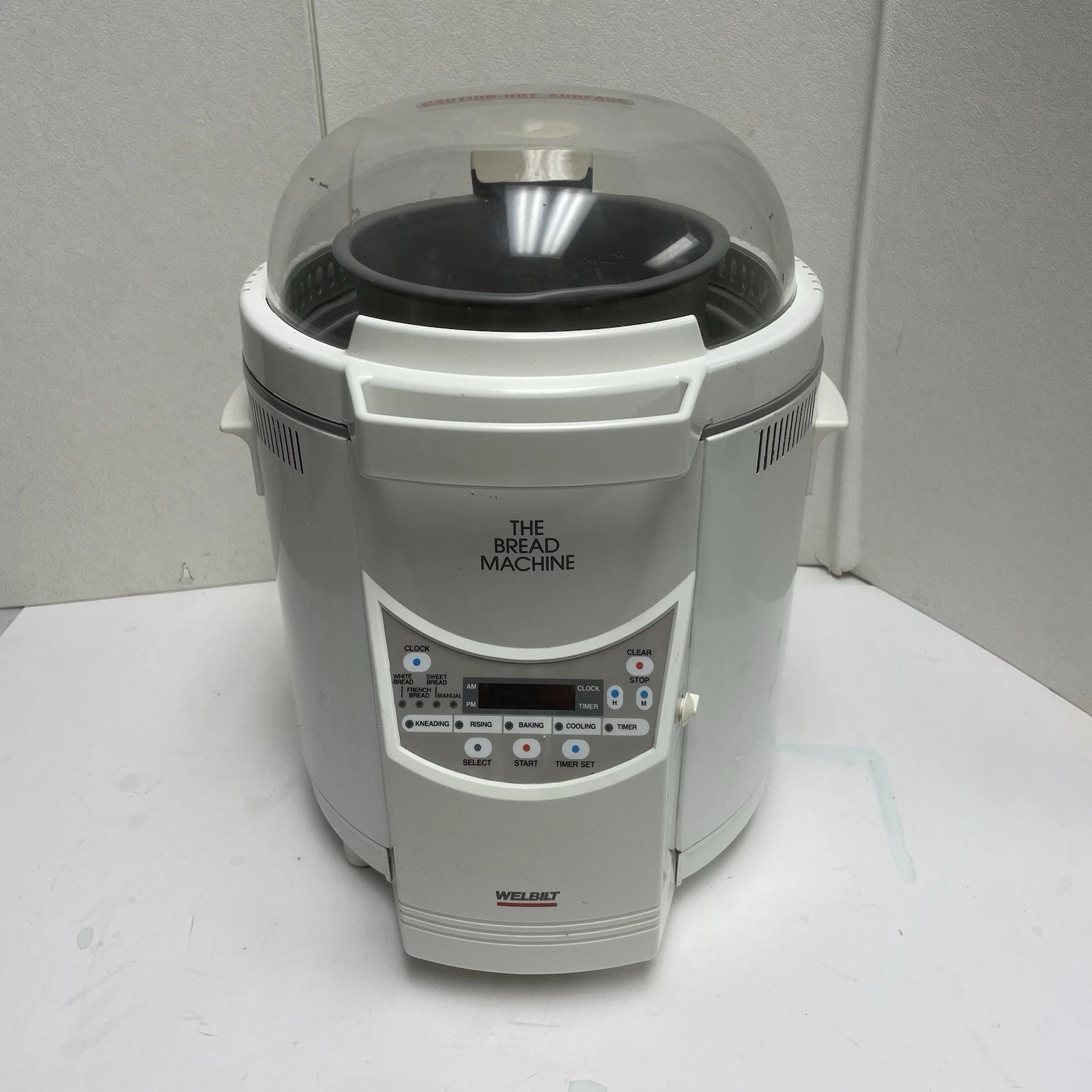 WELBILT Bread Maker The Bread Machine ABM-100-4 White w/ Dome Top 2 Lb - Tested