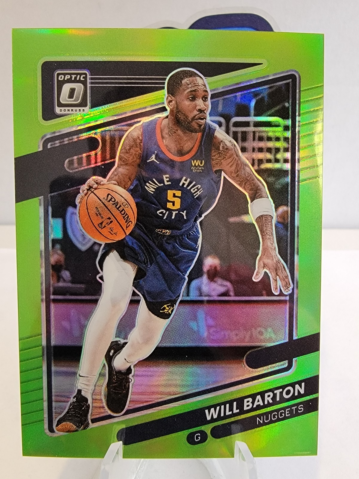2021-22 Panini Donruss Optic - Will Barton #61 Lime Green Prizm #/149 Nuggets