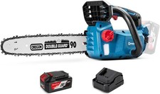 20V MAX Brushless Cordless Chainsaw, 12"(30cm) Oregon Bar and Chain, 12m/s Ch...