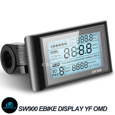 SW900 LCD Display Control Panel 36V48V52V72V EBike Elektrofahrrad Bildschirm 5 Pin