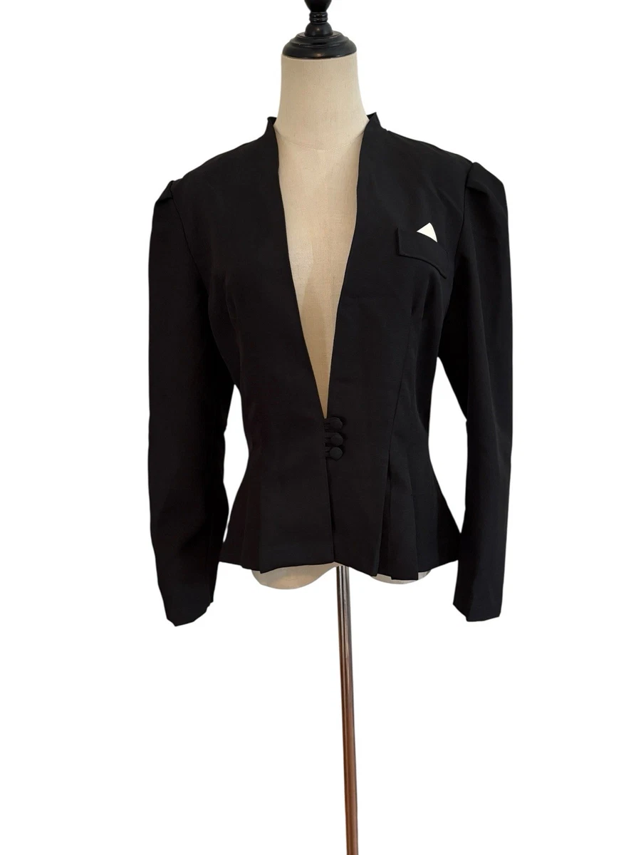 Vestes de costume et blazers vintage noirs pour homme