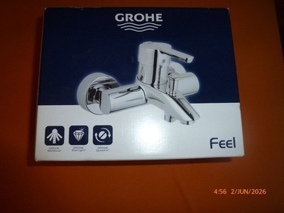 Grohe Wannenamatur- Feel, Einhebelmischer für Wanne,  Chrom