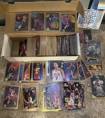 400+ Card Lot NBA/NFL/MLB ~Mixed 90 s Collection {[Excellent Condition]}