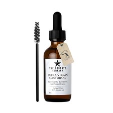 USDA Organic Castor Oil for Eyelashes and Eyebrows Growth - 100 Pure Cold-Pre...