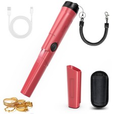 Rechargeable Metal Detector Pinpointer for Adults Kids, 360 Waterproof D