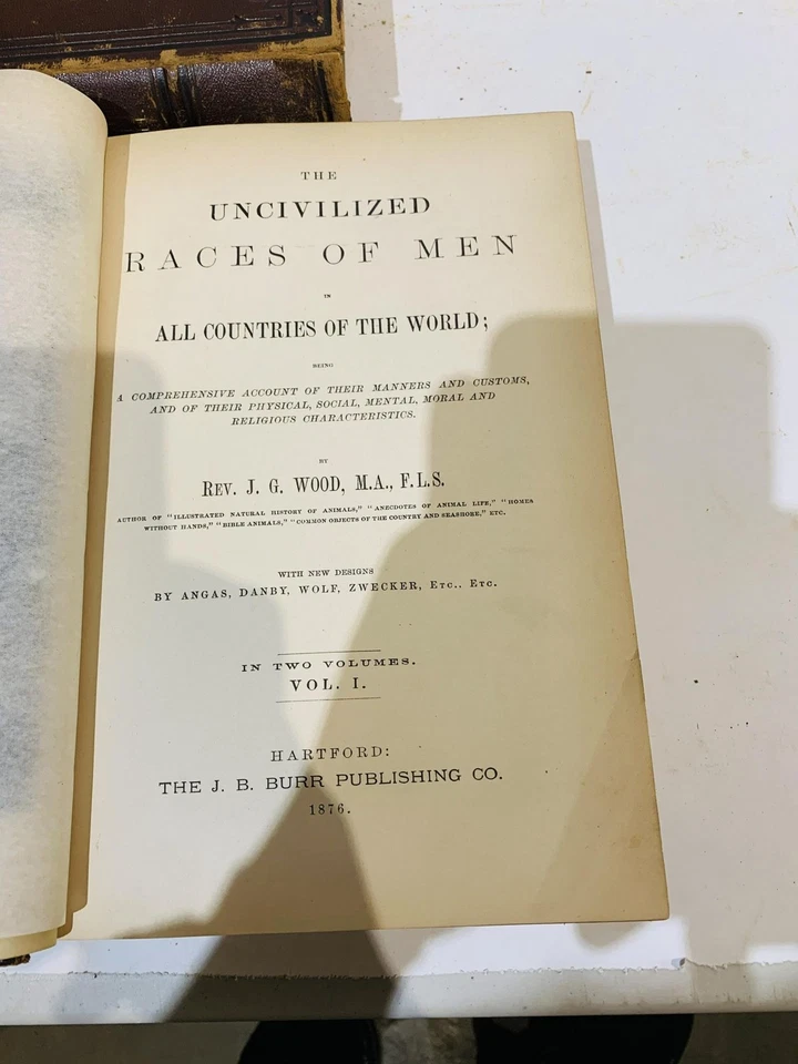 The Uncivilized Races of Men 2 volumes complete 1876 Foto 3 de 4