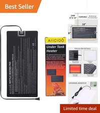 Versatile 8" x 18" Heating Mat for Reptiles - Ideal for Terrariums  Amphibians