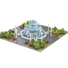 LED Lighted Fountain Square Building Blocks Set | General Jim's Toys & Bricks |