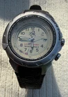 VINTAGE TIMEX LEGENDARY WHITE TAILS 38MM INDIGLO WATCH LEATHER BAND RUNS GREAT!