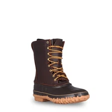 Schnee's Outfitter II 10" Brown Boot with Tire Tread Outsole
