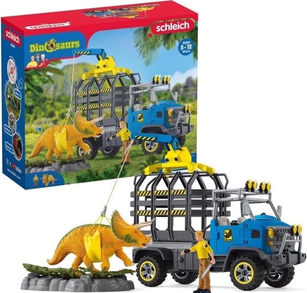 Schleich Dinosaurs | Dinosaurier Truck Mission 42565 | Spielset Mit Dino Figur,-image