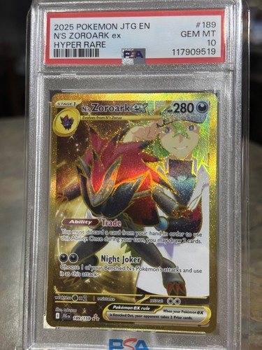 N's Zoroark ex graded PSA 10 for sale on eBay