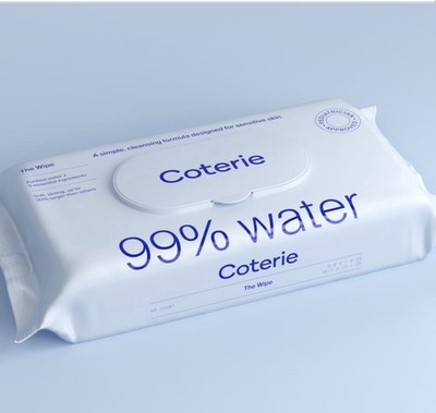 Coterie Baby Wipes   Sensitive Skin, Plant-Based, Unscented, 224 Wipes (4 Packs)