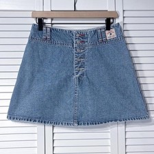Denim mini skirt