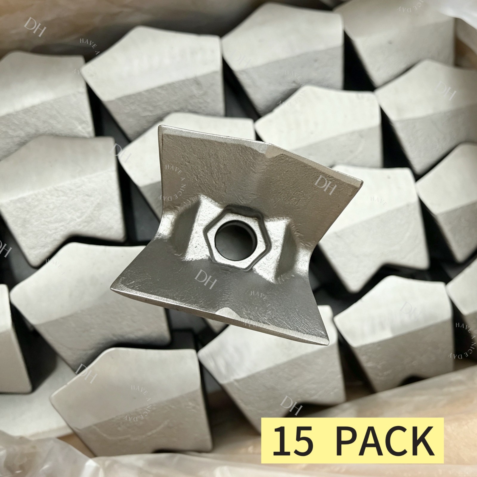 Brand new 15 Pcs Reversible Knife Teeth for Fecon FMX28/FMX36/FMX50/VMX