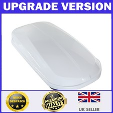 430 Litre Car Roof Top Box New White Effect Dual-Side Opening Extra Large 430 L