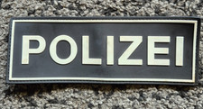 POLIZEI  Rubber Patch 20cm x 7cm auf Klett