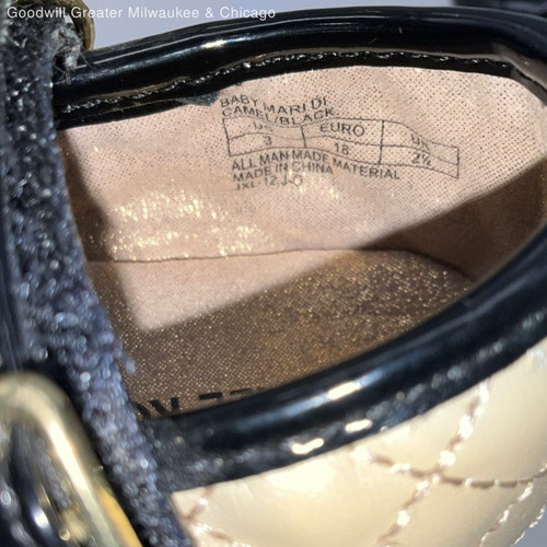 Michael Kors Kleinkind Mädchen Mary Jane Ballerinas Mara Di runde Spitze schwarz hellbraun Größe 3 - Bild 5 von 5