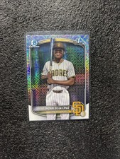 2025 Bowman Chrome Jhoan De La Cruz #BCP-223 Prospect Mojo Refractor 1st Bowman