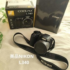 [Good condition] COOLPIX L340 digital camera with box and album, black, black