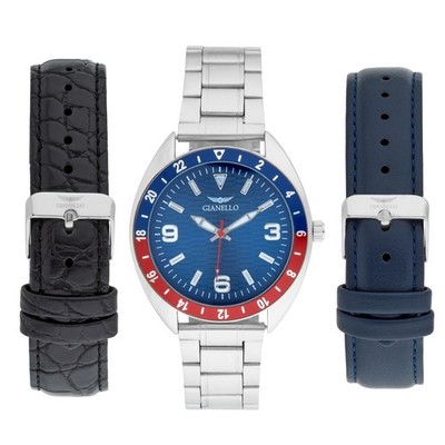 Gianello Drift Interchangeable 3 Strap Watch Set