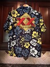 Best Ever Hawaii Hawaiian Dos Equis Beer Logo Promo Shirt Sz M W Pirates Patch — photo 2