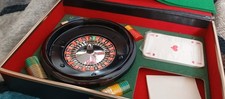 Tisch-Roulette+Kartendeck+ Unterlage+Dekorative Box+Jetons+Abschliessbar