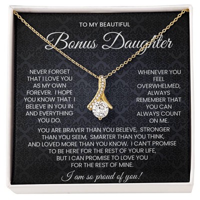Bonus Daughter Alluring Beauty Necklace Gift