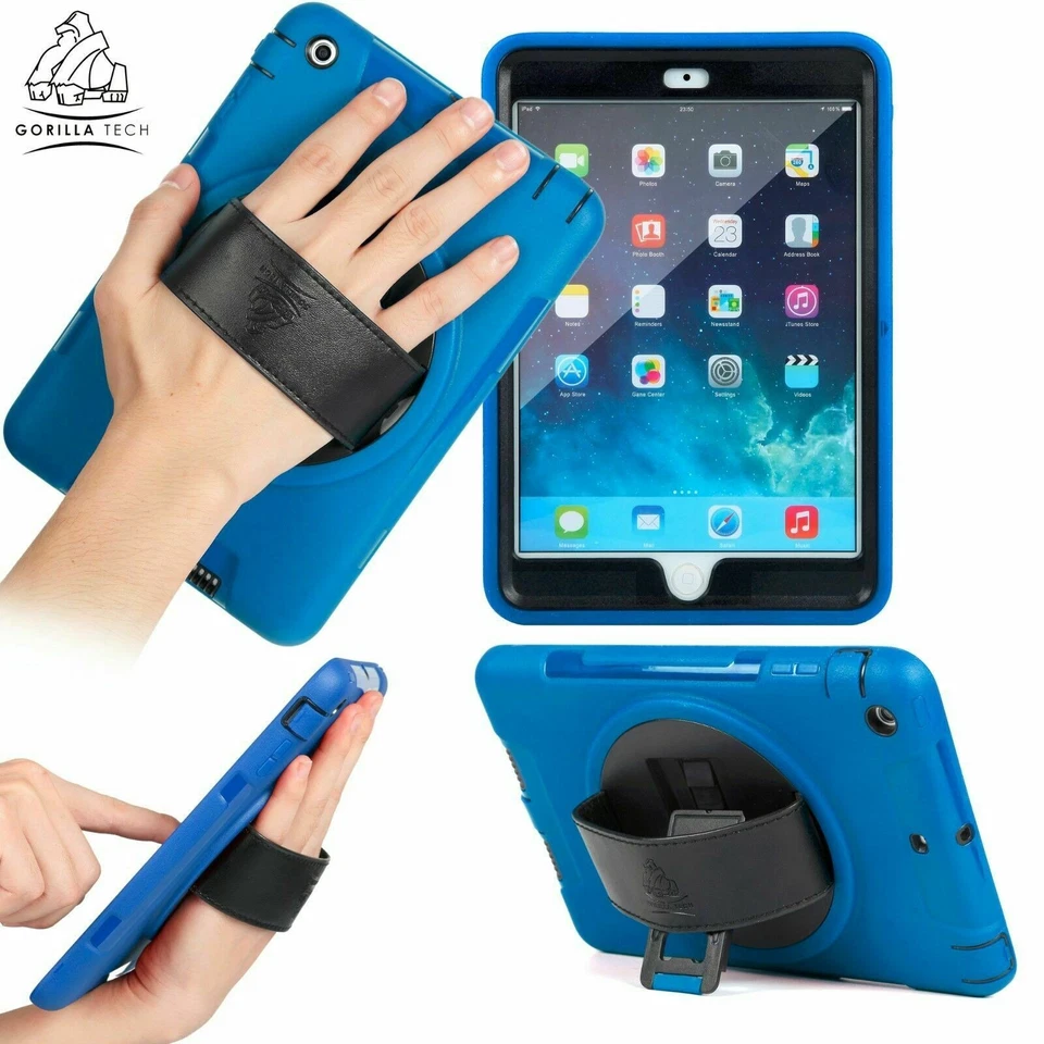 Gorilla Tech Survivor Slim 360° Degree Hand Strap Case Cover Stand Apple iPad - Image 2 of 4