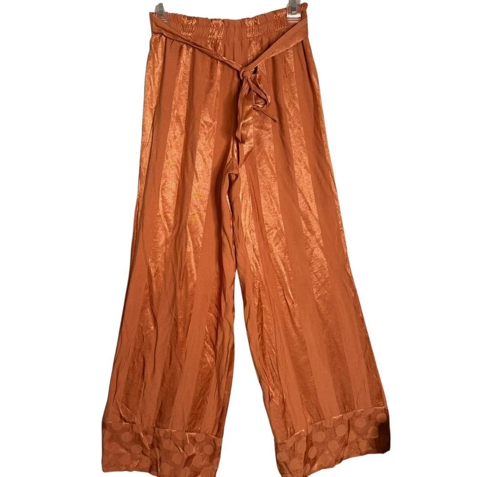 Victoria's Secret Pijama Pierna Ancha Conjunto Top Rayas M Pantalones XS Ropa de Salón Foto 3 de 4