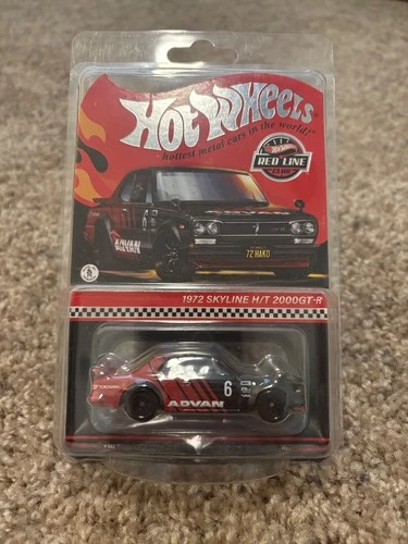 HOT WHEELS - RLC Red Line Club - 1972 NISSAN SKYLINE H/T 2000GT-R - ADVAN A