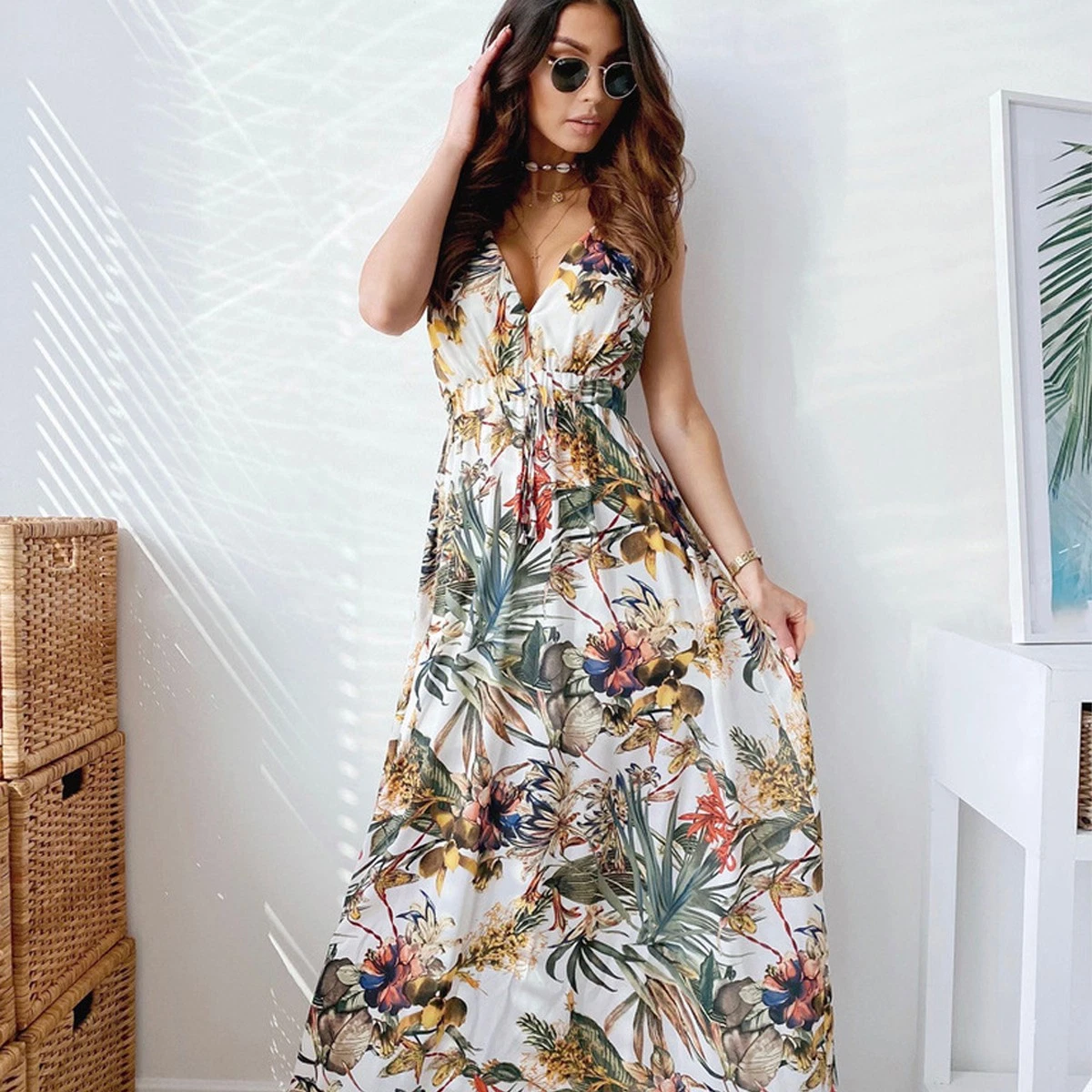summer beach dresses ebay uk Size S for sale Color:Navy Dots