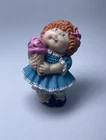 Vintage Cabbage Patch Kids PVC Figure Ice Cream Cone Girl Red Hair Blue Dress