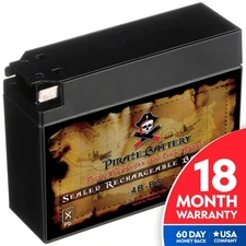 YT4B-BS High Performance - Rechargeable - Sealed AGM Motorcycle Battery