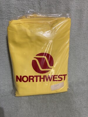 RARE Northwest Airlines Crew Rain Suit Jacket Pants/Overalls NEW Vintage Large L